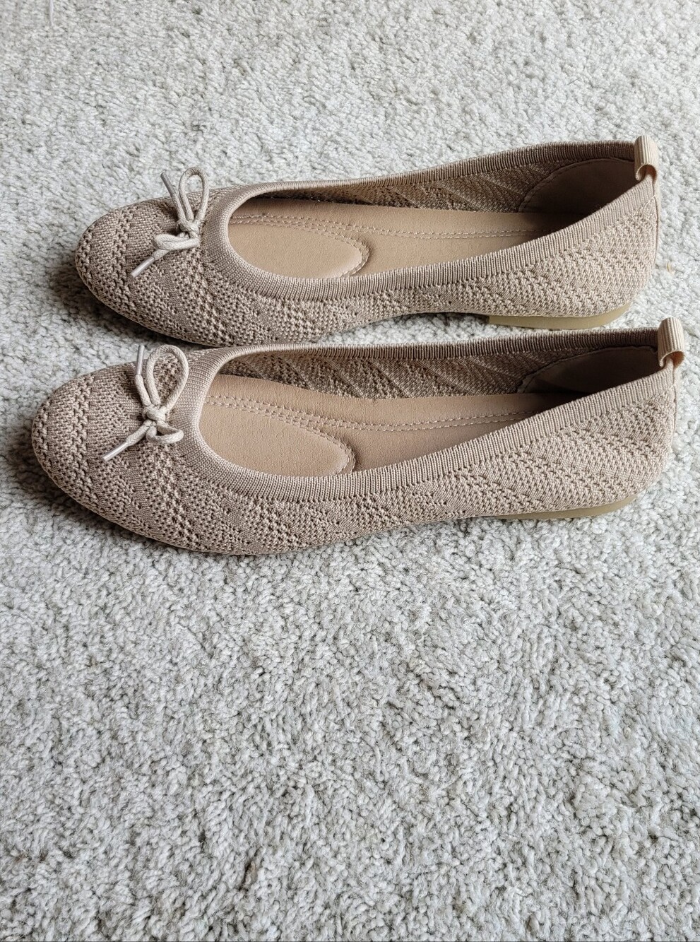 New! Women's Woven, Crochet Style Ballet Flat Providing Air Flow And Comfort.  9